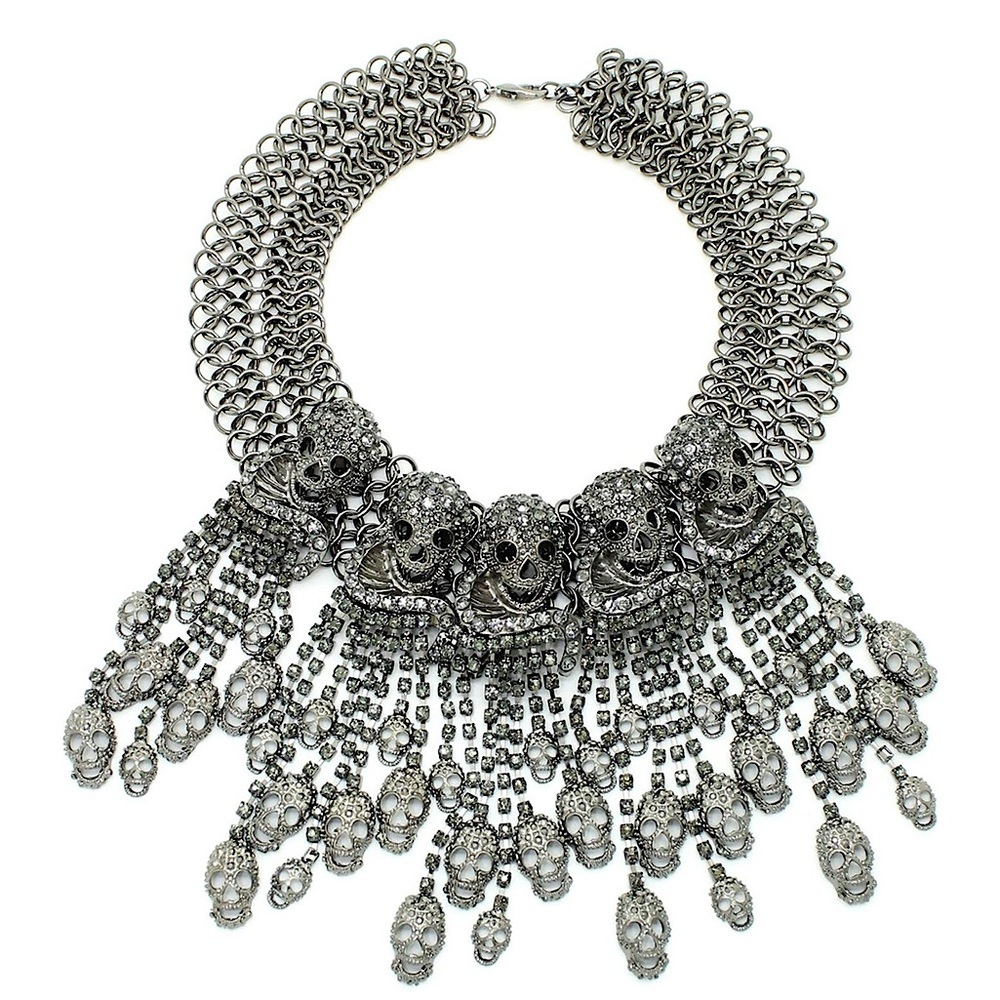 Eye Candy Los Angeles Skull My Neck Halloween Necklace New